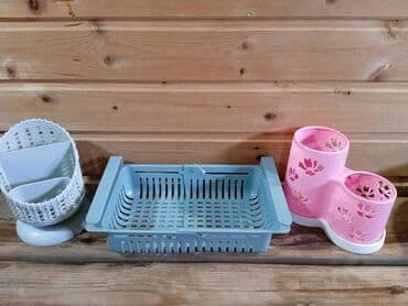 пластиковые панели на потолок фото и цена бишкек: Набор пластиковых органайзеров для кухни/ванной: - Подставка для — 6