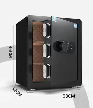 Таңгактоо товарлары: Сейф размер 45 38 32 внутренний размер 433627 цвет белый и черный — 2