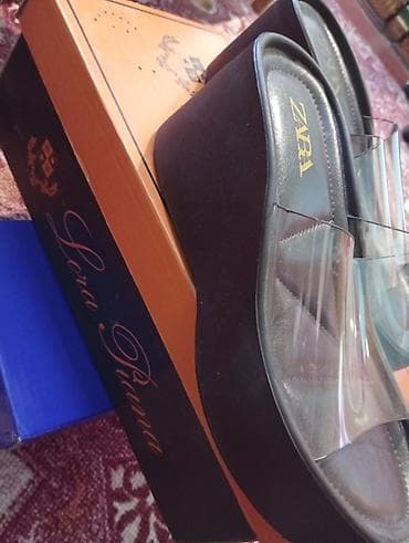 обувь футбол: Женские мюли на платформе ZARA - Цвет: черный - Верх: широкая — 2