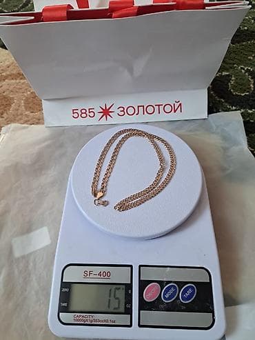 Золотая цепочка 585 пробы. - Металл: золото 585° - Цвет at lalafo.kg Золотая цепочка 585 пробы. - Металл: золото 585° - Цвет