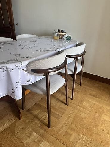 Стулья, табуретки: Стул для кухни, Б/у, Дерево, цвет - Бежевый — 1