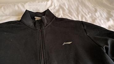трикотажная: Черная спортивная кофта мужская Li Ning на молнии, обмен на флэшку от — 3