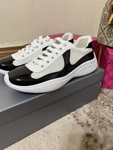 Туфли: Мужские кроссовки, 38, Prada, Новый, цвет - Белый, Платная доставка — 3