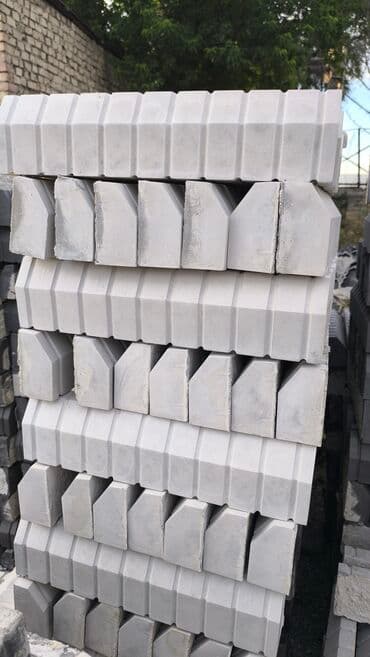 брусчатка бишкек дом брусчатки'' тротуарная плитка бордюры бишкек: Дорожный бордюр, Прессованный, Бетонный, Новый — 16