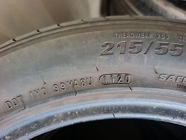 w210 55: Шины 215 / 55 / R 17, Лето, Б/у, Комплект, Легковые, Корея, Kumho — 4