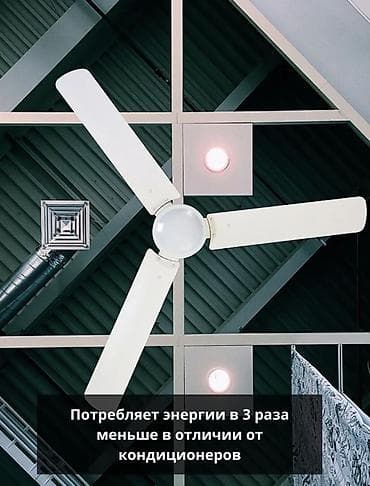 Бытовая техника: Оптом и в розницу, потолочный вентилятор с металлическими лопастями — 2