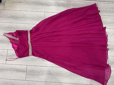 Жеке буюмдар: Вечернее платье в насыщенном малиново‑фуксийном цвете. - Длина — 2