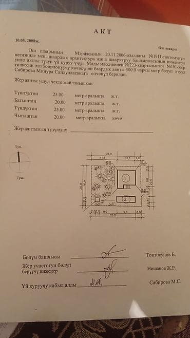 5 соток, Для строительства, Тех паспорт