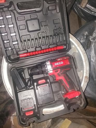 Аккумуляторный шуруповёрт/дрель DECO в чемодане Комплектация: -
