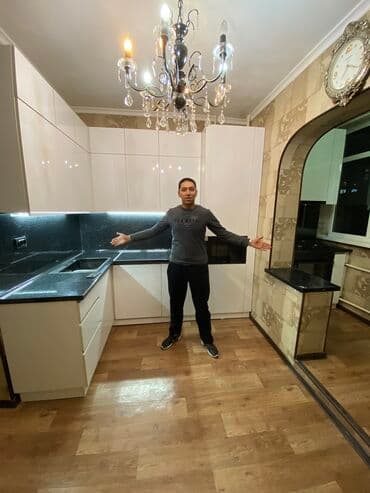 бишкек эмерек: Буйрутма эмеректер, Ашкана гарнитурасы, Үстөл, Шкаф — 14