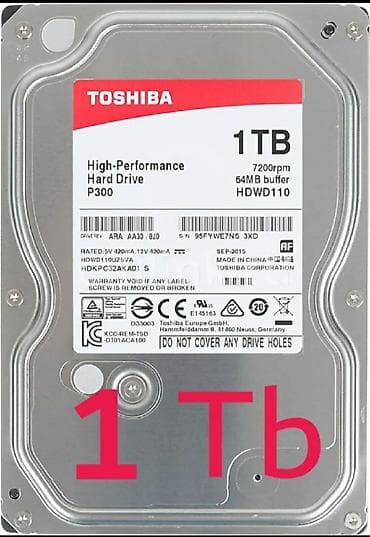 xeon e3 1230v3: Накопитель, Toshiba, HDD, 1 ТБ, 3.5", Для ПК — 1