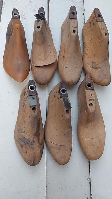 Контейнерлер: Набор колодок для изготовления и ремонта обуви, 6 деревянных, 1 — 3