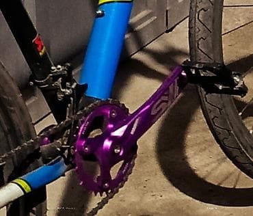 куплю вело: Алюминиевая система шатунов для велосипеда с одной ведущей звездой - — 1