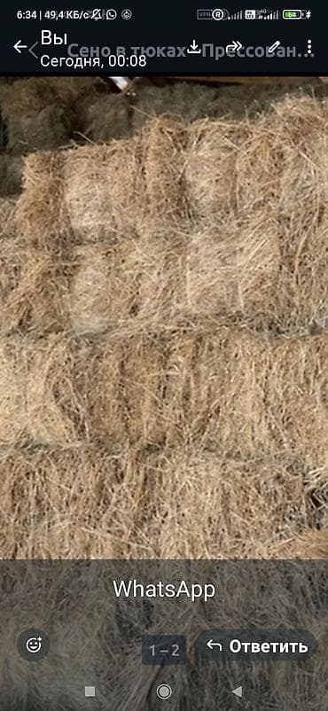 Сено в тюках (прессованное).
Первый кос цена 150
