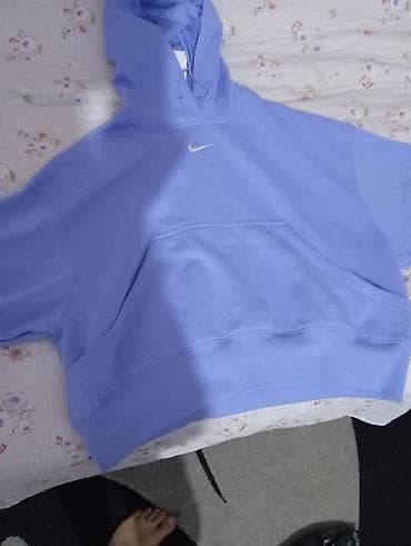 камуфляж форма бишкек: Худи Nike, укороченный крой - Цвет: лавандово-голулубой из Америки — 2