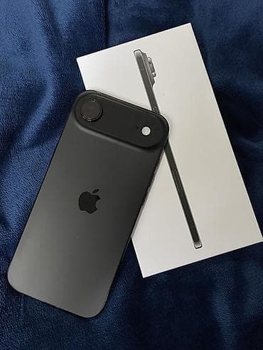 apple iphone 17 pro max: IPhone Air, Новый, 256 ГБ, Черный, Кабель, Коробка, 100 % — 1