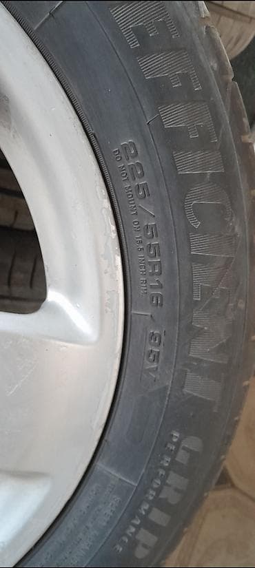 Колеса в сборе 225 / 55 / R 16, Лето, Б/у, Комплект, Легковые, Литые, отверстий - 5 — 2