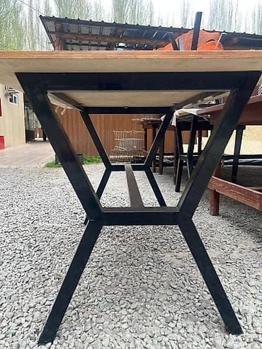 ножки для мебели деревянные: Стол для кафе, Прямоугольный, цвет - Черный — 2