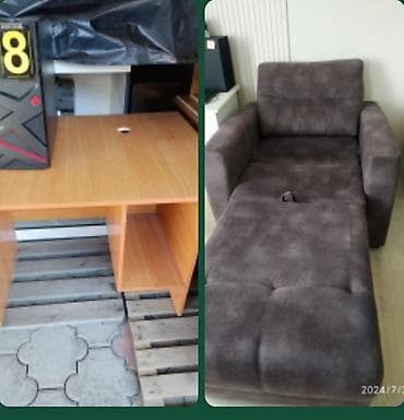 стул кресло б у: Продаю: 1)кресло - кровать. В отличном состоянии. торга нет. цена — 1