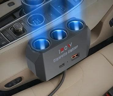 Автомобильная быстрая зарядка для смартфона + удлинитель для