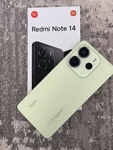 Redmi, Redmi Note 14, Колдонулган, 128 ГБ, түсү - Жашыл — 2