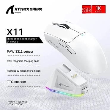 logitech mx master 3: 🔥 Attack Shark X11 — топ за свои деньги! Абсалютно НОВАЯ ⚡ Сенсор — 2
