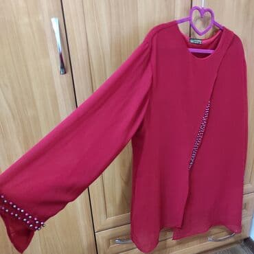 б у брендовые вещи: Блузка, Вечерняя, Однотонный, Удлиненная модель — 3