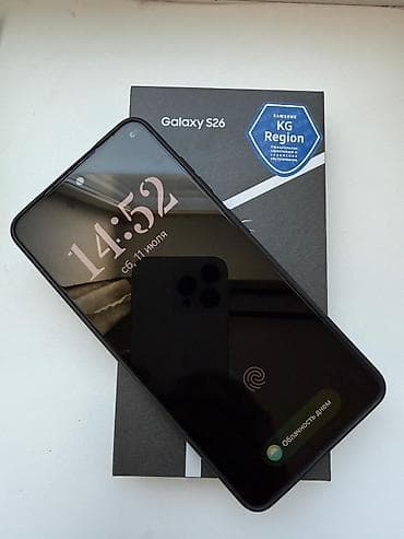 Samsung Galaxy S26, Б/у, 256 ГБ, цвет - Черный, 2 SIM, eSIM — 2