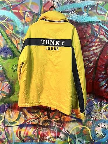 Толстовки: Тёплый комплект от Tommy Jeans/Tommy: Куртка желтая дефект на фото — 5