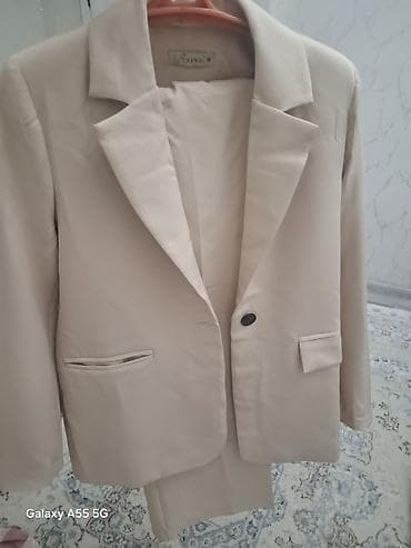 двойка лен: Женский костюм-двойка Trend M, цвет бежевый (нюд). Состав комплекта — 7