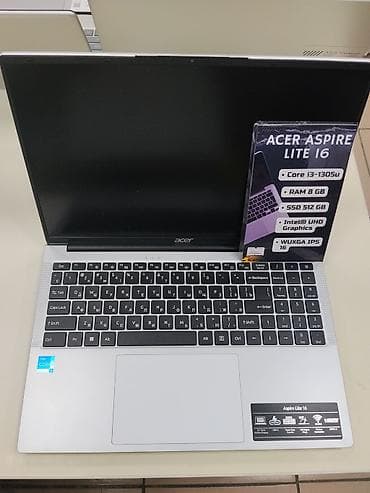 core i3: Acer Aspire Lite 16 - Экран 16" WUXGA IPS (1920×1200), тонкие рамки — 1
