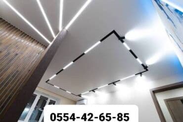 натяжные потол: Керме шыптар Жылтырак, Жылтырабаган, 3D потолоктор Кепилдиги, Акысыз консультация, Акысыз ченөө — 1