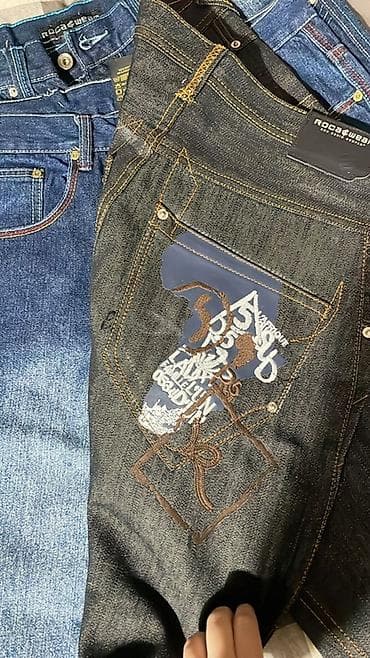 Джинсы: Продаю джинсы Мужские На рост 170-190 С вышивками Из хорошей ткани — 5