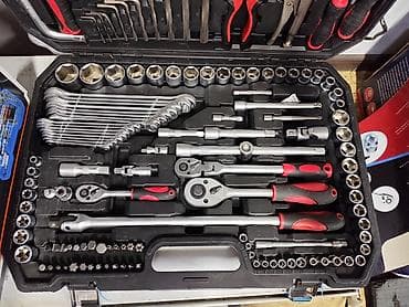 тиски: Набор ручного инструмента в прочном пластиковом кейсе LeederTools 144 — 3