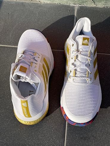 футбольный бутс: Мужские кроссовки, 40, Adidas, Новый, цвет - Белый, Бесплатная доставка — 4