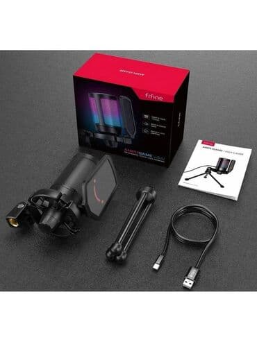 Компьютердик чычкандар: Fifine A6V USB с RGB подсветкой - идеальный подарок для тех, кто любит — 8