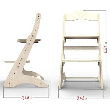 детские стульчик: Возраст: от 2-х лет Максимальная нагрузка: 80 кг Материал: мебельная — 1