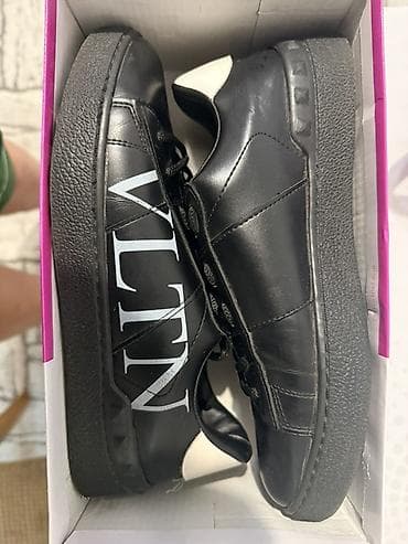 valenti: Кроссовки VLTN (Valentino-стиль), черные - Модель: низкие кеды со — 2