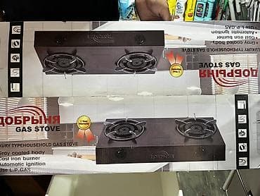 Настольная газовая плита Добрыня (GAS STOVE), 2 конфорки. Основные