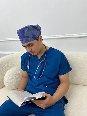 Медтовары: Медицинский костюм (scrubs) унисекс - Комплект: топ с V-образным — 6