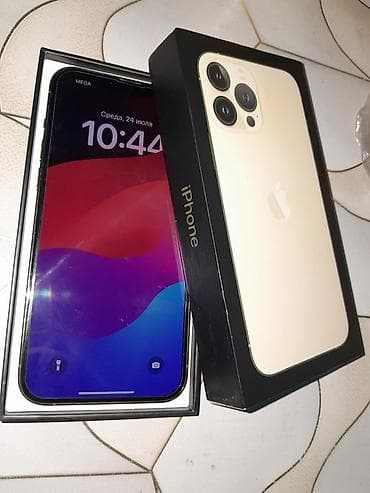 IPhone 13 Pro Max, Б/у, 256 ГБ, Золотой, Защитное стекло, Чехол, Коробка, 79 % at lalafo.kg IPhone 13 Pro Max, Б/у, 256 ГБ, Золотой, Защитное стекло, Чехол, Коробка, 79 %