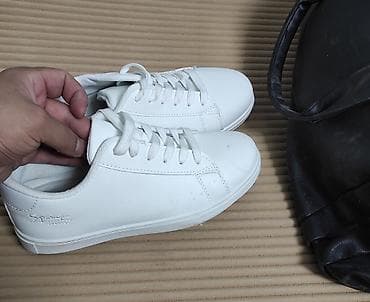 Мужская обувь: Продаю Белые кеды Sneaker Street 42го размера. ни разу не носились — 2