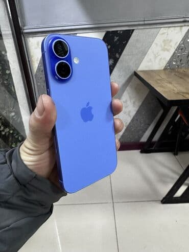 IPhone 16, 256 ГБ, Синий, Зарядное устройство, Защитное стекло, Чехол, 100 % at lalafo.kg IPhone 16, 256 ГБ, Синий, Зарядное устройство, Защитное стекло, Чехол, 100 %
