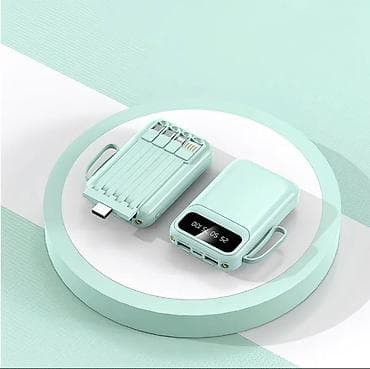 Компактный внешний аккумулятор (Power Bank) со встроенными кабелями — 4