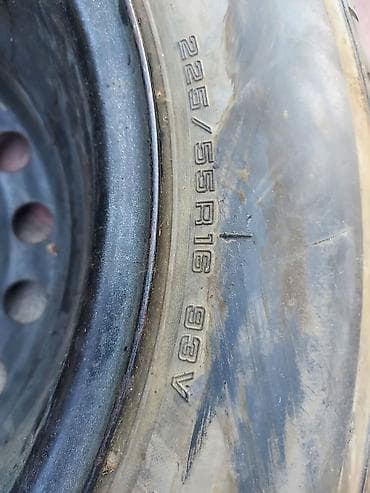 r16 215 55: Колеса в сборе 225 / 55 / R 16, Лето, Запаска, Железные — 2
