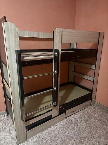 Манежи-кровати: Эки кабатту балдар,кыздарга арналган керебет,матрасы жок,абалы — 3