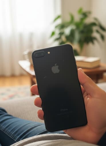 процессор i5 10400f: IPhone 7 Plus, Б/у, 32 ГБ, Черный, Зарядное устройство, Чехол, 97 % — 1