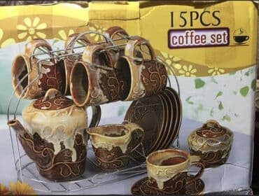 купить набор кухонных ножей: Кофейный набор 15 предметов (coffee set) с подставкой. Состав набора — 3