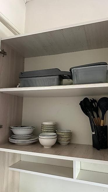 Эмерек гарнитурлары: Ашкана гарнитуру, Колдонулган, түсү - Ак, ДСП — 7