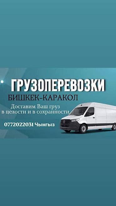 Грузоперевозки по маршруту Бишкек – Каракол. - Междугородняя доставка